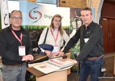 Johan Meersma, Annelies Koel and Albert Dortmans of Orgapower are in soil improvers and root stimulants